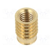 001M6 Threaded insert; brass; M6; BN 37885; L: 12.3mm; for plastic l0nFhpvAHdw-BHLLAHuhtsyGwuZ9s5deueyMwQShSfE