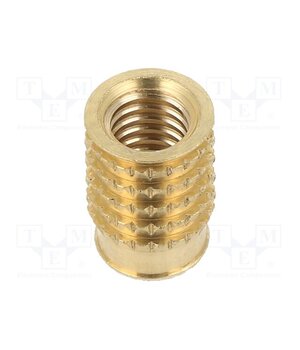 001M6 Threaded insert; brass; M6; BN 37885; L: 12.3mm; for plastic l0nFhpvAHdw-BHLLAHuhtsyGwuZ9s5deueyMwQShSfE