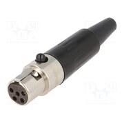 AG5F Connector: XLR mini; plug; female; PIN: 5; for cable; soldering; 4A 9ojIfpya05Icx1ocNNeVySJz5p5zbjU_hvH-NHPz98k