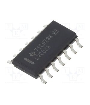 SN74LVC02AD IC: digital; NOR; Ch: 4; IN: 2; SMD; SO14; 1.65÷3.6VDC; -40÷125°C fpMLroUs5JaeLISMQzQoKyhboxRSfuNXQV9rz0CNQ3s
