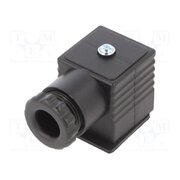 CEP/2 Plug for coil; PIN: 3; black; 0÷230V; IP65; A: 27mm; B: 28mm; C: 27mm K1jcRL5zMxoX-jFCwXa5F7j5jH5VvAknP4LFoArHAqI
