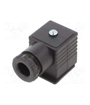 CEP/2 Plug for coil; PIN: 3; black; 0÷230V; IP65; A: 27mm; B: 28mm; C: 27mm K1jcRL5zMxoX-jFCwXa5F7j5jH5VvAknP4LFoArHAqI