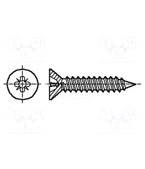 2098822 Screw; for metal; 2.2x9.5; Head: countersunk; Pozidriv; PH1; zinc Tu_GeVkum2UiaYqkNB3mnxK_lYvpnzgKpIWdbWGPJvA