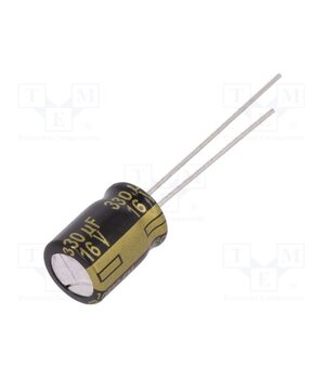 EEUFM1C331 Capacitor: electrolytic; low ESR; THT; 330uF; 16VDC; Ø8x11.5mm yAKY7F_BDXRzH2lZza0JcbGN2ZM8We4CMclThNqPzgs