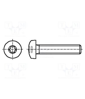 3061606 Screw; M3x8; 0.5; Head: button; Torx®; TX10; A2 stainless steel 1HcsLzlta-aUcD5mlcMV3J2xBJKcTmzdUQJHeVKNIdc