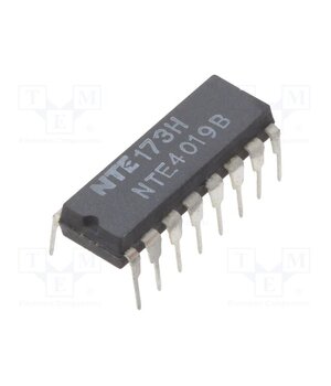 NTE4019B IC: digital; AND-OR,combination; Ch: 4; IN: 2; CMOS; THT; DIP16 oftw1PbC0X4ZtN0mRnk88dK-nX2hxkfENUDZED9C4rI