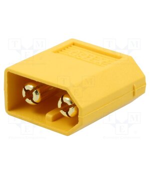 XT60PB-M Connector: DC supply; socket; male; XT60; 30A; 500V; PIN: 2; straight Fu1xq-q1jVj4plsMjLeqqnbI4STovBsJ0mRuHImyrdQ