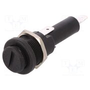 FX0415/S Fuse holder; 6.3x32mm; 250V; on panel; black; UL94V-0; polyamide HlcLTnEoC3muk1zgt8WDCfPiaiJJo0-wpKji6-UDaao