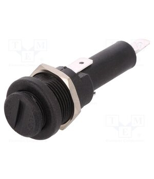 FX0415/S Fuse holder; 6.3x32mm; 250V; on panel; black; UL94V-0; polyamide HlcLTnEoC3muk1zgt8WDCfPiaiJJo0-wpKji6-UDaao