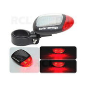 REAR BICYCLE LAMP 2xLED, solar-charged, 3 function flashlight