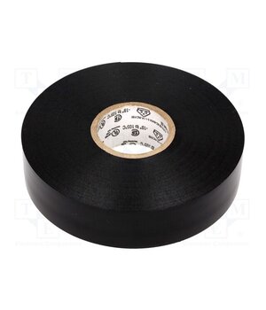 7100079942 Tape: electrical insulating; W: 19mm; L: 20m; Thk: 0.22mm; black 6Xvc78XOWe-BTOSy3s6ANaKRrxiczsLSqnGcIoluj9s