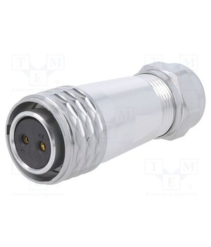 SA2010/S2IIS-1 Connector: circular; plug; female; PIN: 2; IP67; SA20; 8÷12mm; 25A o_ICmDVQH5a4lKviLEwTZaz8H9_CZL7RWJSNUgQynkE