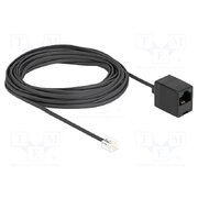 88096 Cable: telephone; RJ11 plug,RJ45 socket; 10m; black; PVC; 28AWG kEOekMuPiOdbFLdsP0NH1-sT3_0ppaY7S3kyGoXHctM