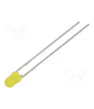 TLLY4401 LED; yellow; 3mm; 0.63÷1.2mcd; 50°; Front: convex; 2.4÷2.9VDC mc6Jpdhx0Xy0VpZqRlqfwuARnIRGhZjaObsFcnkT5Gs