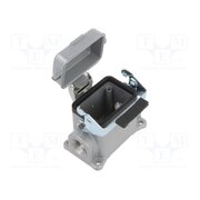 10009000 Enclosure for connectors: HDC; size H-B 6; with latch; straight JTwnIssZhqRBSZtQHjbHNiLSPFjdoaa4SPI0yFolsDI