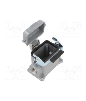 10009000 Enclosure for connectors: HDC; size H-B 6; with latch; straight JTwnIssZhqRBSZtQHjbHNiLSPFjdoaa4SPI0yFolsDI