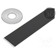 3319/20 (100FT) Wire: ribbon; 1.27mm; stranded; Cu; unshielded; PVC; black; 30.5m vHf8SizmMN05z97CmmzGiAaTEo1k316ZOFye3lMh2A4