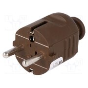 08282 Connector: AC supply; male; plug; 2P+PE; 230VAC; 16A; brown; PIN: 3 uob4COKpR0CoMyftvRskEJNNB_m3mMpAaId0-H66ZvE
