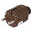 08282 Connector: AC supply; male; plug; 2P+PE; 230VAC; 16A; brown; PIN: 3 uob4COKpR0CoMyftvRskEJNNB_m3mMpAaId0-H66ZvE