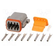 S-DT 06-08 SA Connector: wire-wire; plug; female; DT; PIN: 8; IP68; for cable; 13A CDtVThjoaJKUT6-nLIgL9uFy6js47SohRd1A26leySk