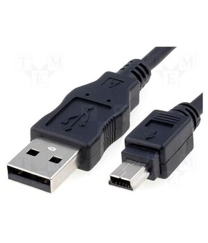 45740 Cable; USB 2.0; USB A plug,USB B mini plug; 1m; black; Canon ocBlRr25-YUPFiv2P8bZgVDQuVsnj0U8dkMr5BEP1y0
