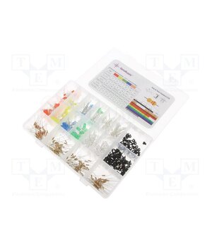 OKLEDT02406A Diode: LED-kit; THT; 3mm,5mm; 560pcs; 1.8÷2.4/2.7÷3.4VDC; 20mA; 30° TfVMBcEQtPF1JbJ6spYsUasAZJSXCgZgMHMadcKjYmw