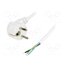 LT322 H05VV-F 3X0.75 3.0M WHT Cable; 3x0.75mm2; CEE 7/7 (E/F) plug angled,cables; PVC; 3m; 6A FnEU-ZTdr4oAmKYlLjs0csVt2GyZfUtQw503BToNRVw
