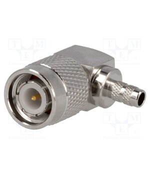 T1112A1-ND3G-1-50 Connector: TNC; plug; male; 500V; angled 90°; 50Ω; crimped; POM wywRajNoJ5R8K1IdPGQMFfixm9N0xF1IWyFv0o2gPkI