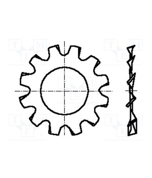 1486799 Washer; externally serrated; M3; D=6mm; h=0.4mm; DIN 6797A hIOYeUSuVtumdjrdiKu2Zh50r-8HB-3hvIxi859T9Lk