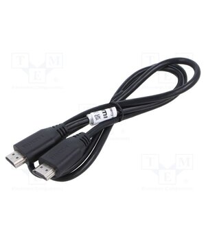HDMI TO HDMI CABLE 1M BLACK 789-21051001 Accessories: connection cable; black; 1m; HDMI plug,both sides igKn1-Q1dFQA6yorKHB0kyXtMjHqiByZ7D5SRK47_ZI