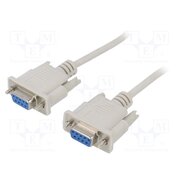 AK-CO-04 Cable; D-Sub 9pin socket,both sides; 2m; white; connection 1: 1 SblUvtjTffbq0o27CNK8fbj8Bdwj63ZRXx2N3QxWJJ8