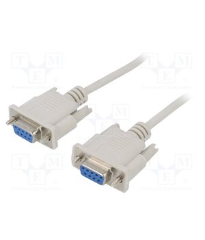 AK-CO-04 Cable; D-Sub 9pin socket,both sides; 2m; white; connection 1: 1 SblUvtjTffbq0o27CNK8fbj8Bdwj63ZRXx2N3QxWJJ8