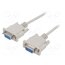 AK-CO-04 Cable; D-Sub 9pin socket,both sides; 2m; white; connection 1: 1 SblUvtjTffbq0o27CNK8fbj8Bdwj63ZRXx2N3QxWJJ8
