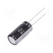 EEUEB1J471 Capacitor: electrolytic; THT; 470uF; 63VDC; Ø12.5x25mm; Pitch: 5mm PAb0tHGBMU_igEYLnHrbR3a2Y9Q0dzTJVgIkh8OEgZQ