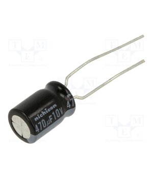 UHE1A471MPD1TA Capacitor: electrolytic; low ESR; THT; 470uF; 10VDC; Ø8x11.5mm EF5VGRmDMssvlNBMOGJd8Qm6vCiIw3F5mtCAKKad0CA