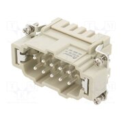 DE-010-MS Connector: HDC; contact insert; male; DE; PIN: 10; 10+PE; size D10B 4BB8Vda7qLoozNSXJVDQ1AhTe9UnThlacBqXkfsQQAw