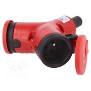 2421200-R Connector: AC supply; splitter; 2P+PE; 250VAC; 16A; red; for cable ovWaXu1EvvbCxhAcZNUL_dHGsTWmiHbesghUu_tv1hg