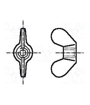 1197339 Nut; winged; M10; 1.5; brass; Plating: without coating; BN 524 8Xrbd5pkj9JnQuVg0-nhfFxIKzLXAQt1q48ujv4Th1M