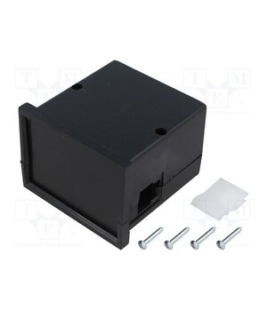 KM-62-PF/BK Enclosure: panel; X: 72mm; Y: 72mm; Z: 55mm; ABS; black; screwed vzoDELdGMeMXBEVH8xvP2n3Dk7M6QfcEcK1nWLbUv9Q