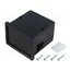 KM-62-PF/BK Enclosure: panel; X: 72mm; Y: 72mm; Z: 55mm; ABS; black; screwed vzoDELdGMeMXBEVH8xvP2n3Dk7M6QfcEcK1nWLbUv9Q