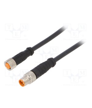 0810 0800 03 300 0,6M Cable: for sensors; M8; PIN: 3; 0.6m; plug; 60VDC; 50VAC; 4A; 0800; PUR 3LNr1VnubrTQuv4b7IAbNDoEegbahFLOjQ0tzWcbd3s