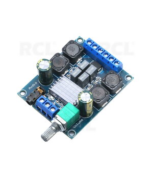 Audio pastiprinātājs XY-502, 2×50 W, 5–24 VDC, TPA3116D2

 ABA064+0.jpg