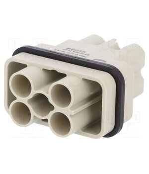 09120062666 Connector: HDC; contact insert; male; 10A,40A; 250V,400V; Han Q tLjmw1s4h8CALHt6x02TM6rMZfn0c-mTIkWobbbr3uY