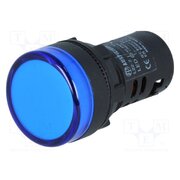 L22 220VAC BL Control lamp; 22mm; L22; -20÷60°C; Illumin: LED; 230V; Ø22.5mm; IP65 3NcsKjbr1_hpkoA3fJscShFl7cOvblPrKh9leE63Wow