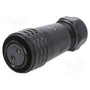 SA2010/S2IIB-1 Connector: circular; plug; female; PIN: 2; IP67; SA20; 8÷12mm; 25A B3KAVt5eKlv2_Hu1LcRMWwrAtd0JZz7IN3KkRQzGa7Q