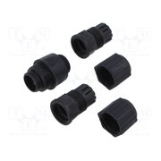 RDP-00BFFA-SLM7001 Cable joint; PIN: 8; plastic; 8p8c; Locking: threaded joint; 6.5mm BK_J3-Z0hD5_HoLPsMrD8fG0WI0YnIPgrWsq9fwg-ls