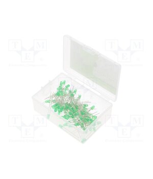 OKLEDT3100G8 Diode: LED-kit; THT; 3mm; 100pcs; yellow green; 1.8÷2.4VDC; 20mA k6mnEHqQQbiLf6x68Q8MaF1FdQc45NXYJQNqQaM_pFQ