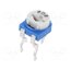 RKT6V-2K Potentiometer: mounting; single turn,horizontal; 2kΩ; 100mW; ±30% 8LYWppKAwdUHa8UputaBLH7VJZextBZxLxnaMBhghZk