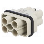 09120062663 Connector: HDC; contact insert; male; 10A,40A; 250V,400V; Han Q XlEyKISOVvpFiRtCmoQNylQ5f29zfFalrMv2ZitPrSM