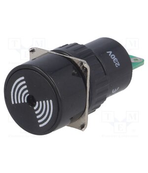 LAS1-AY-B/230V Signaller: sound; 75dB; Illumin: none; IP40; Ø16mm; max.6mm; plastic 7SYGGW252p1T4QcrO7gL8TglCCG5g5miH9ER_Edueqc